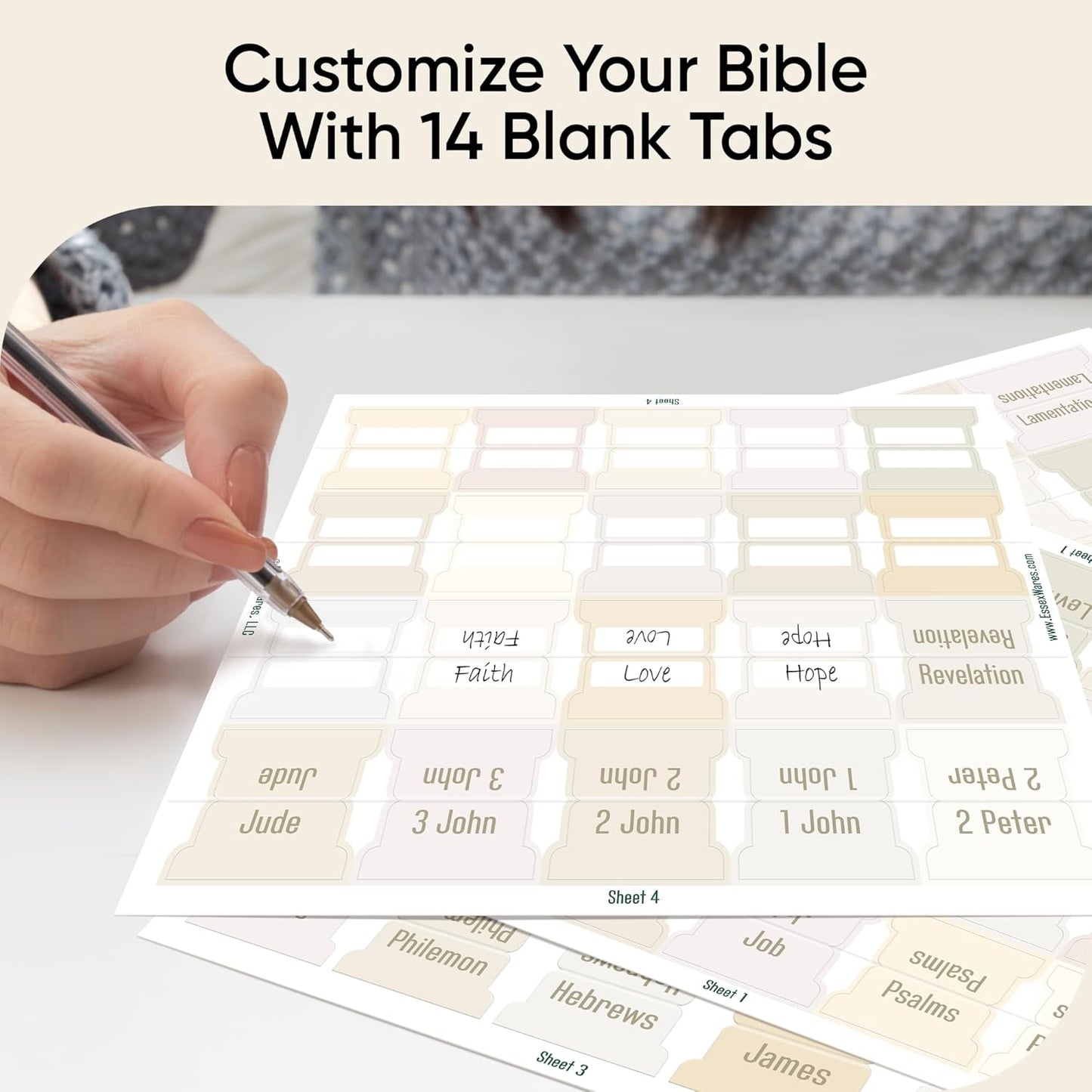 Tab & Verse – Porcelain Solid Color Bible Tabs