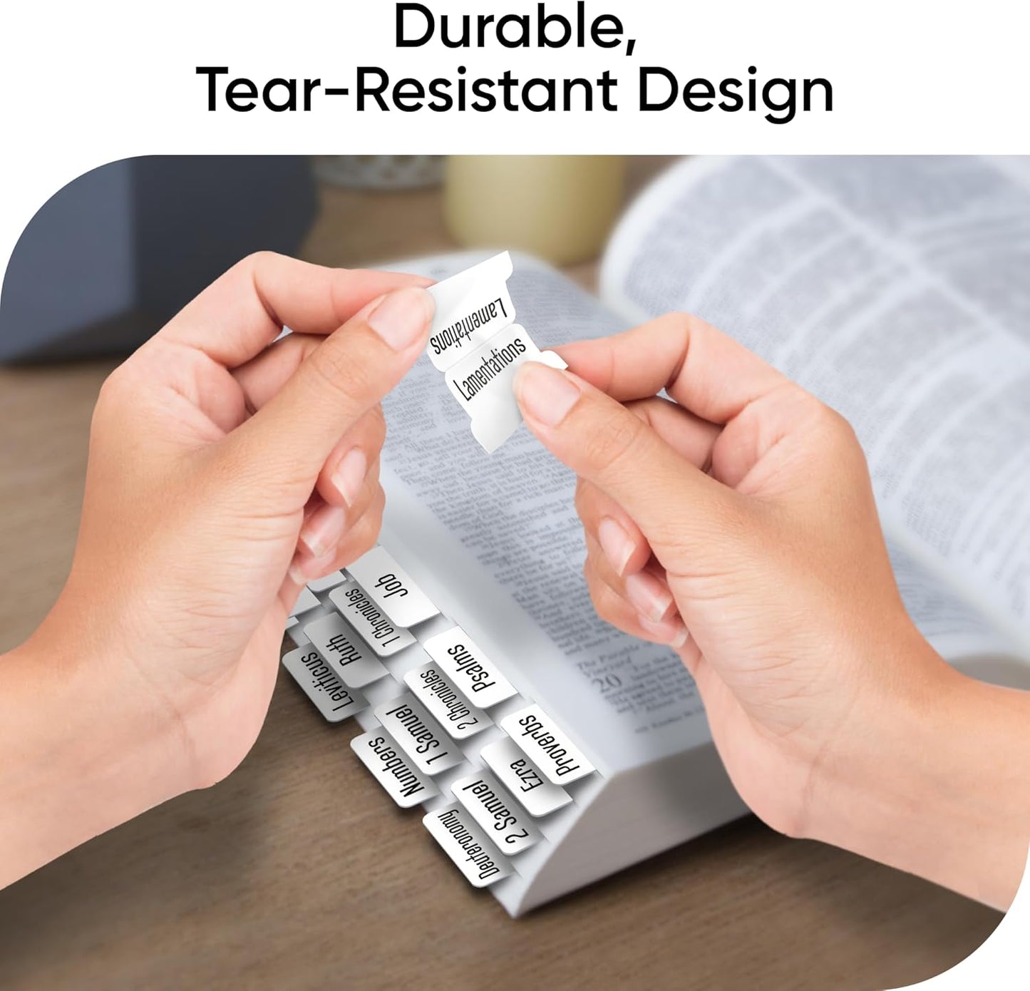 Tab & Verse – White Solid Color Bible Tabs