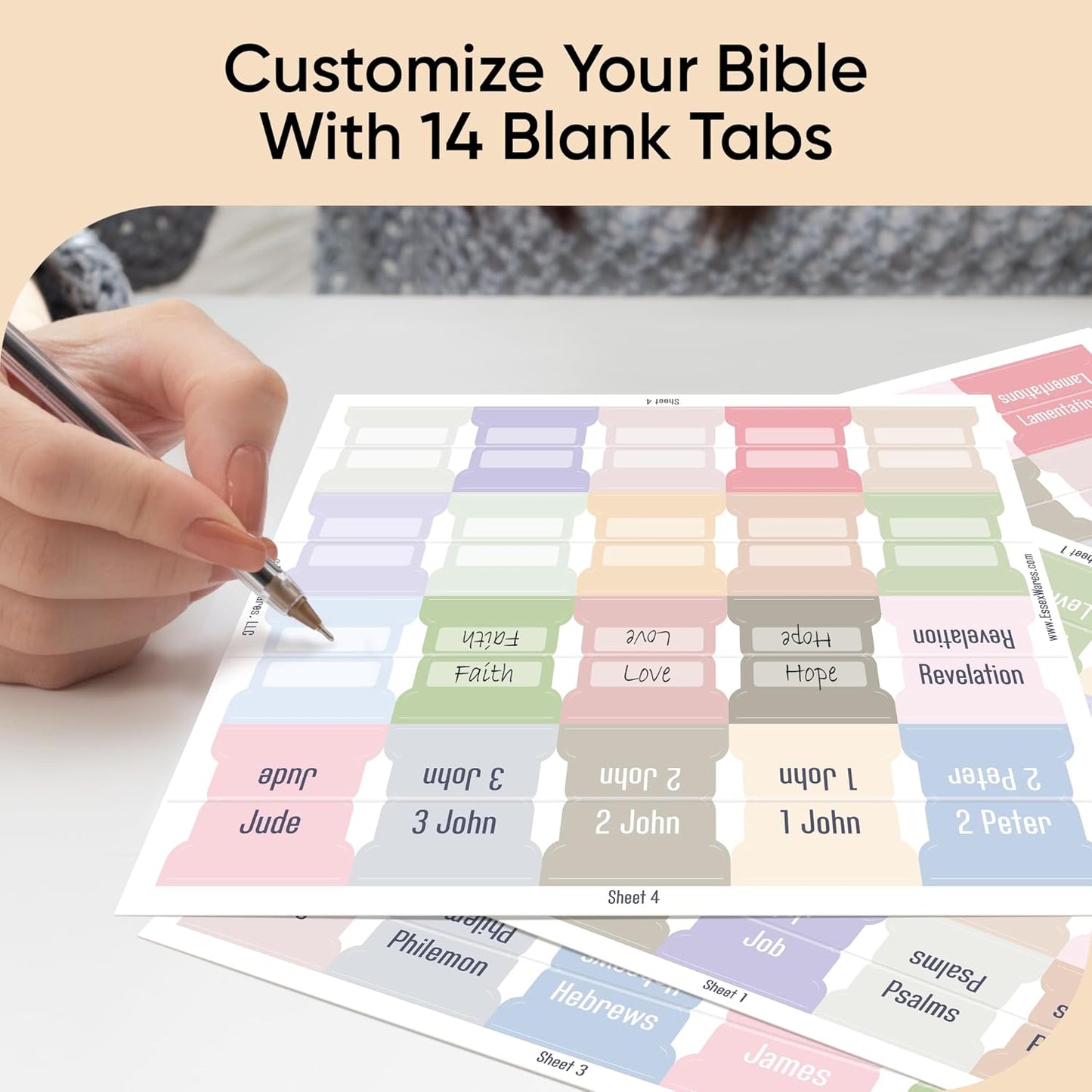 Tab & Verse – Morandi Solid Color Bible Tabs