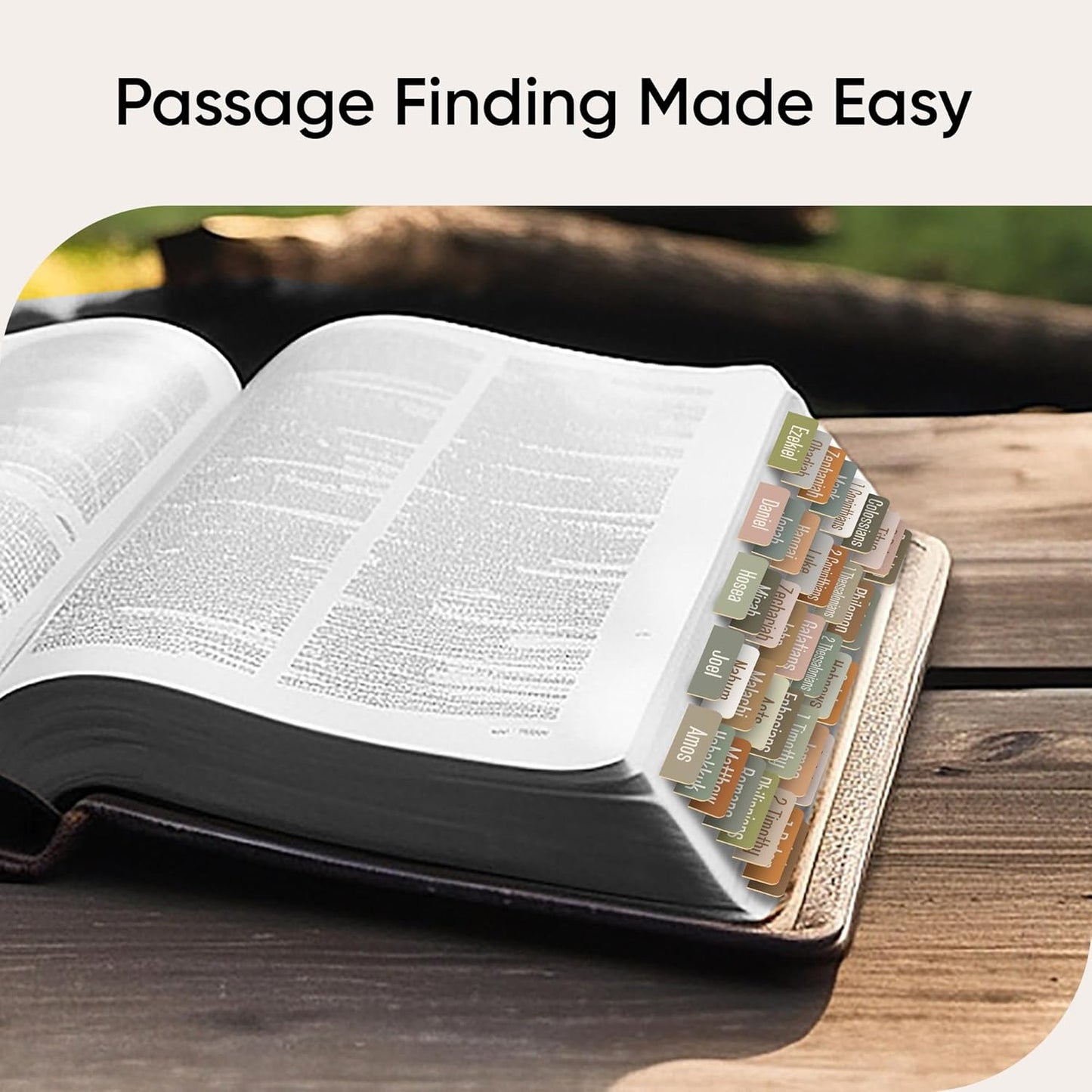 Tab & Verse – Earthy Solid Color Bible Tabs