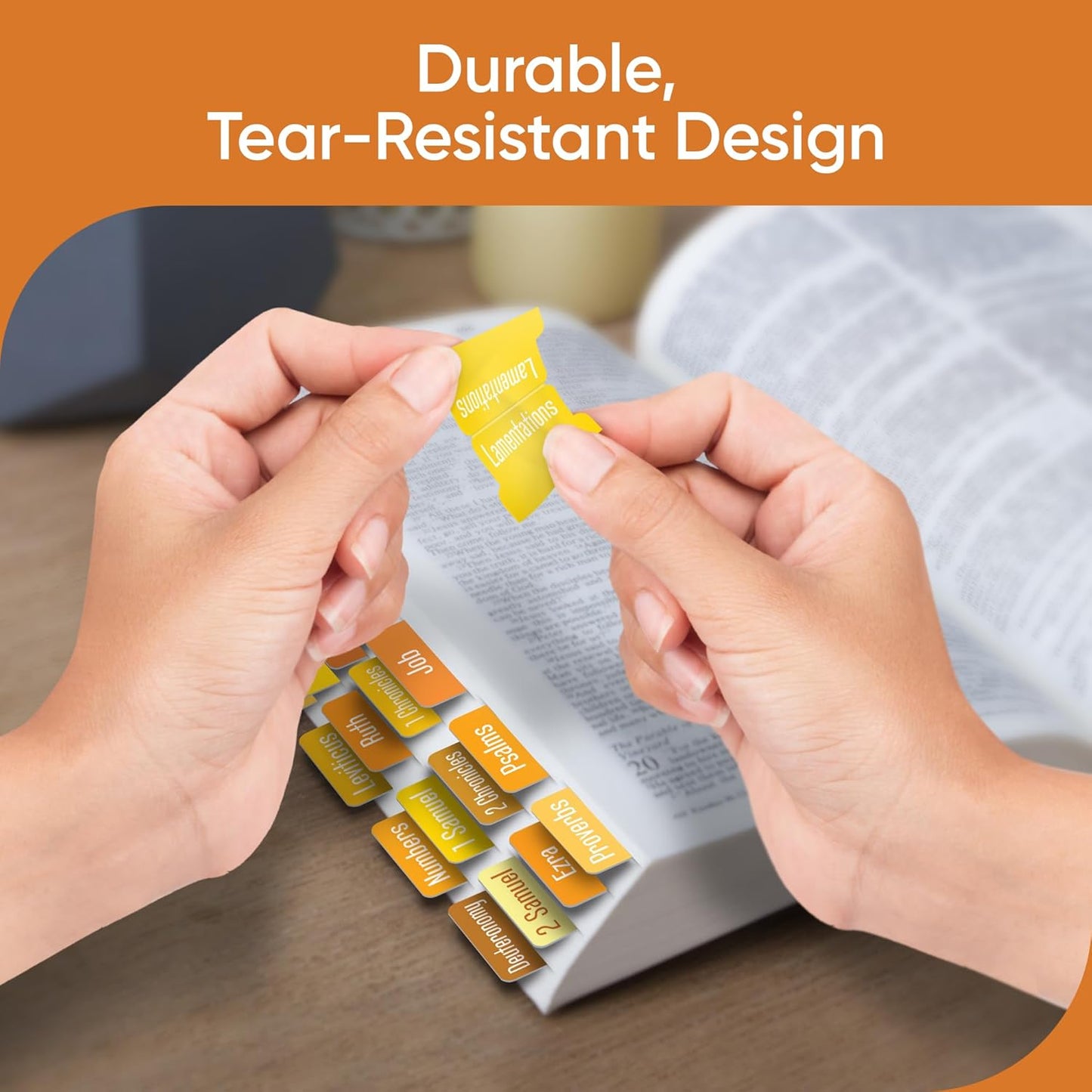 Tab & Verse – Honey Solid Color Bible Tabs