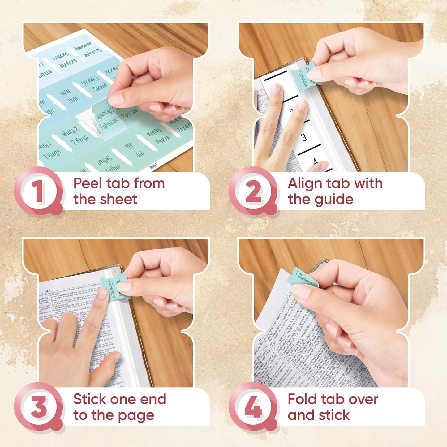 Tab & Verse – Ocean Solid Color Bible Tabs