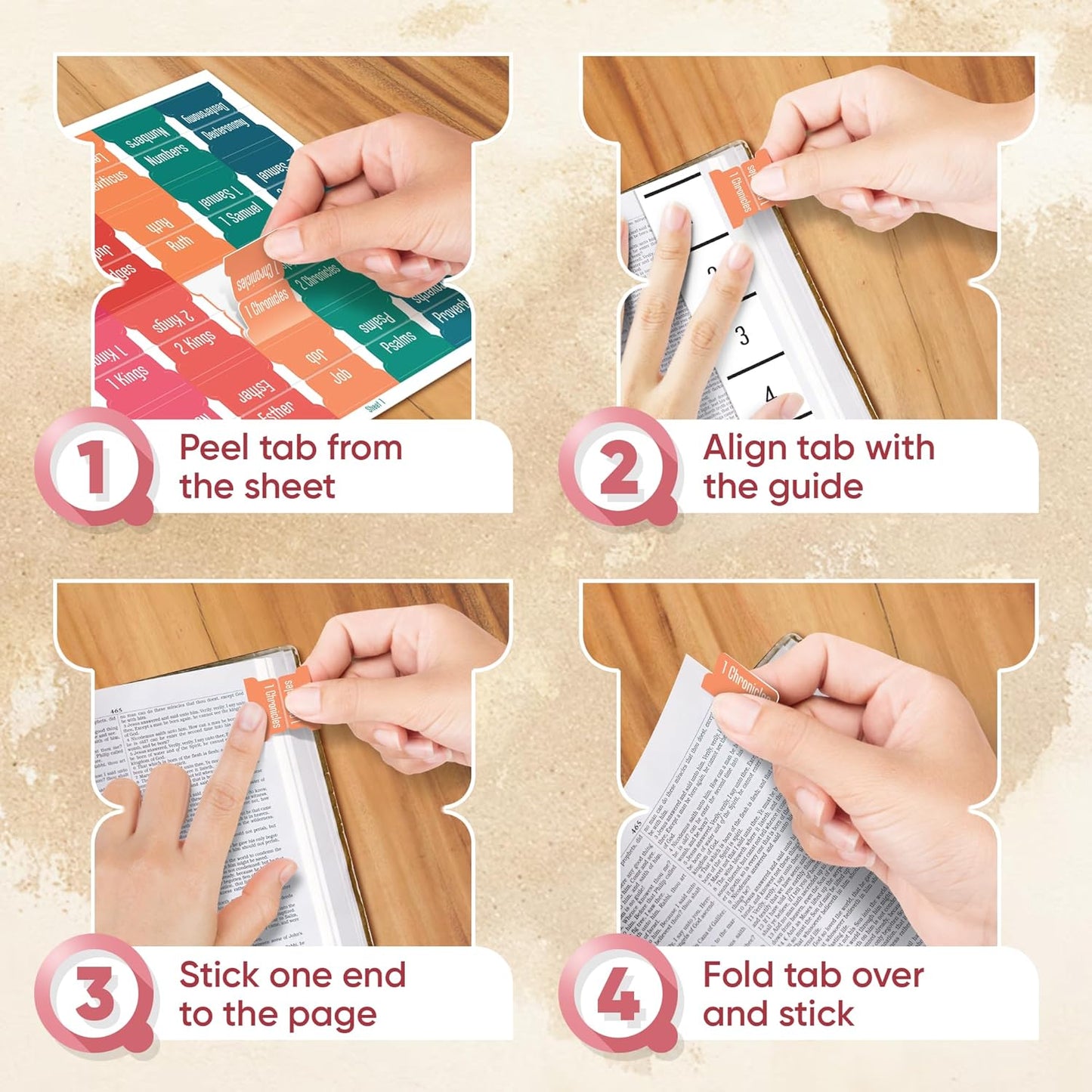 Tab & Verse – Summer Solid Color Bible Tabs