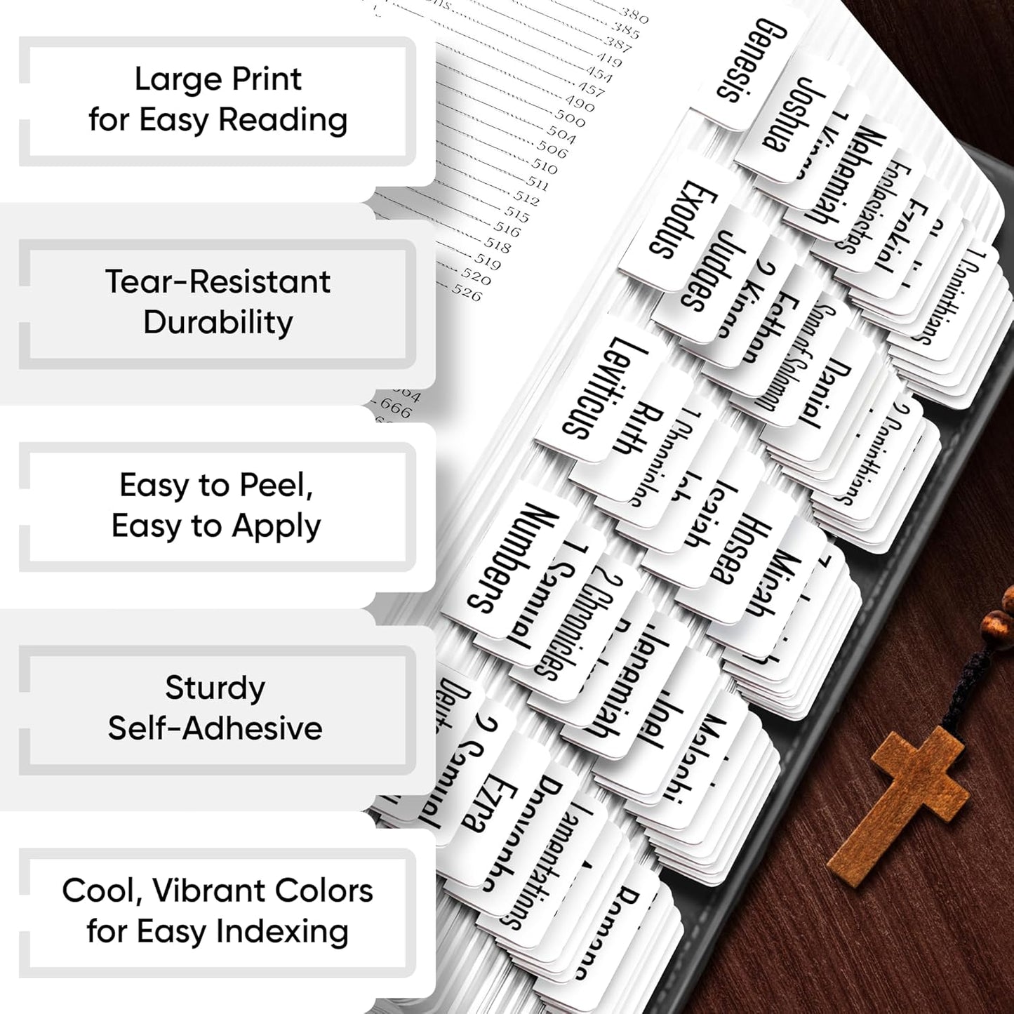 Tab & Verse – White Solid Color Bible Tabs