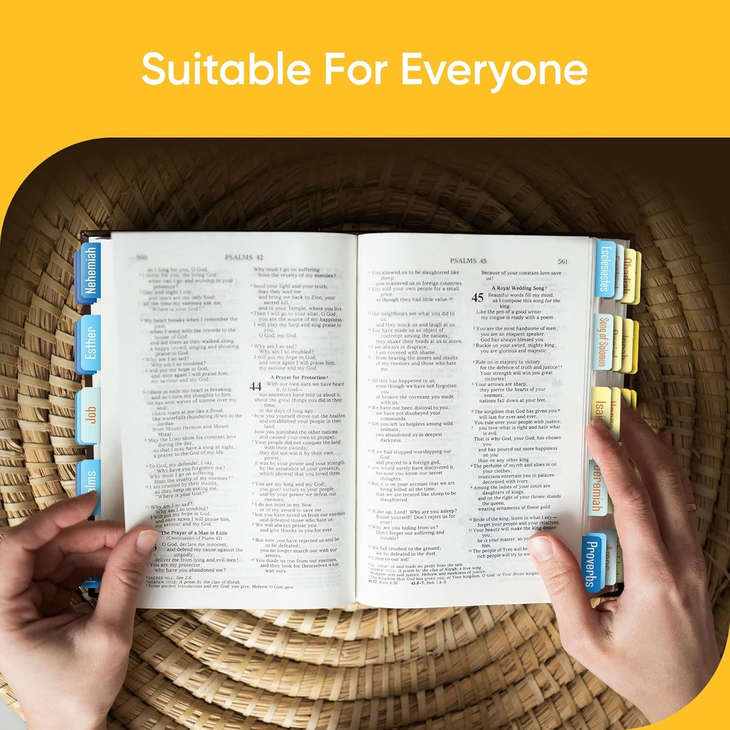 Tab & Verse – Sunrise Solid Color Bible Tabs