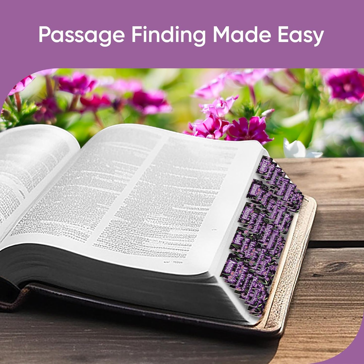 Tab & Verse – Purple Crocuses Flower Bible Tabs