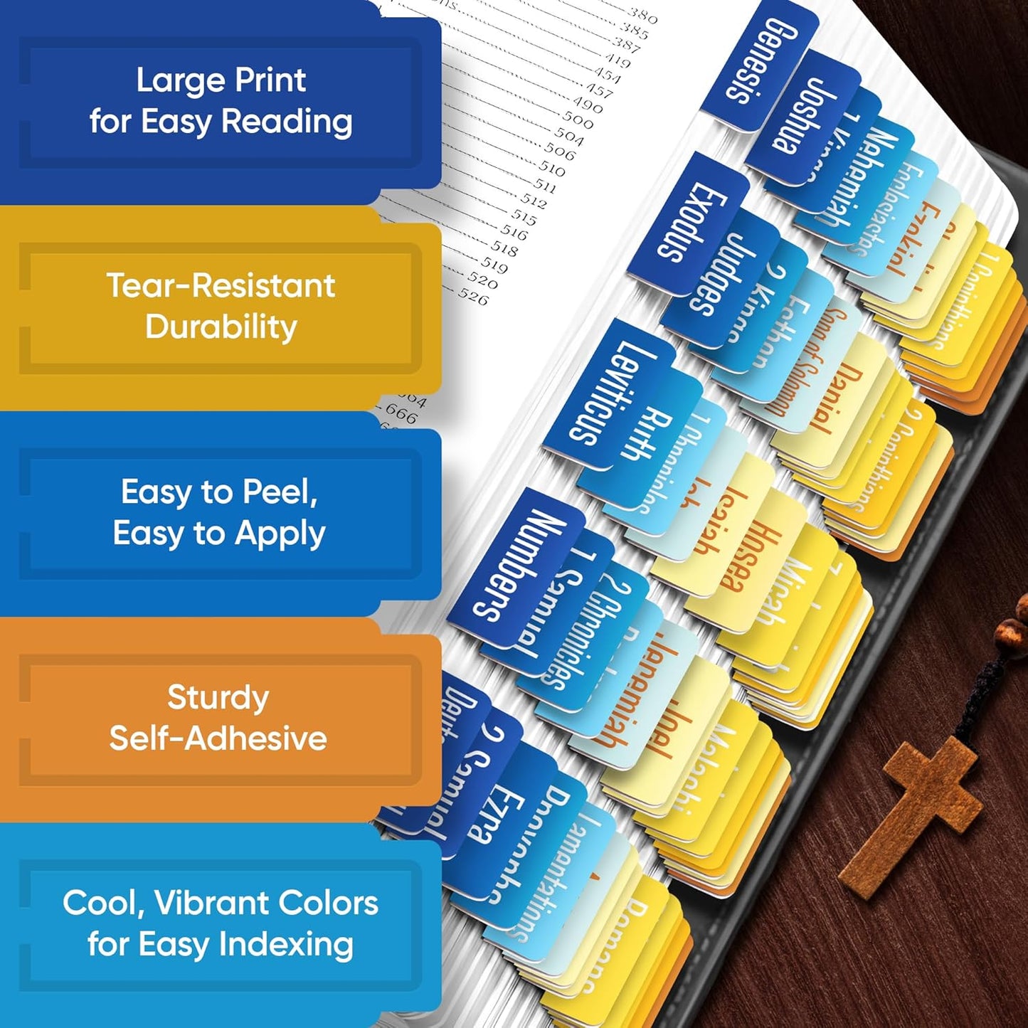 Tab & Verse – Sunrise Solid Color Bible Tabs