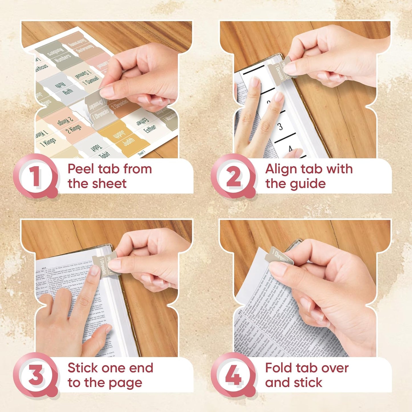 Tab & Verse – Catholic Boho Solid Color Bible Tabs