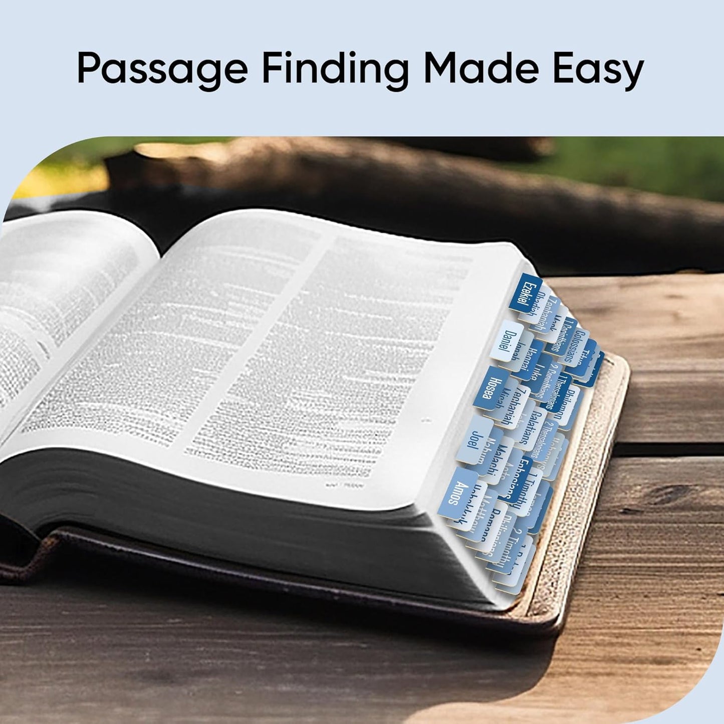 Tab & Verse – Blue Solid Color Bible Tabs