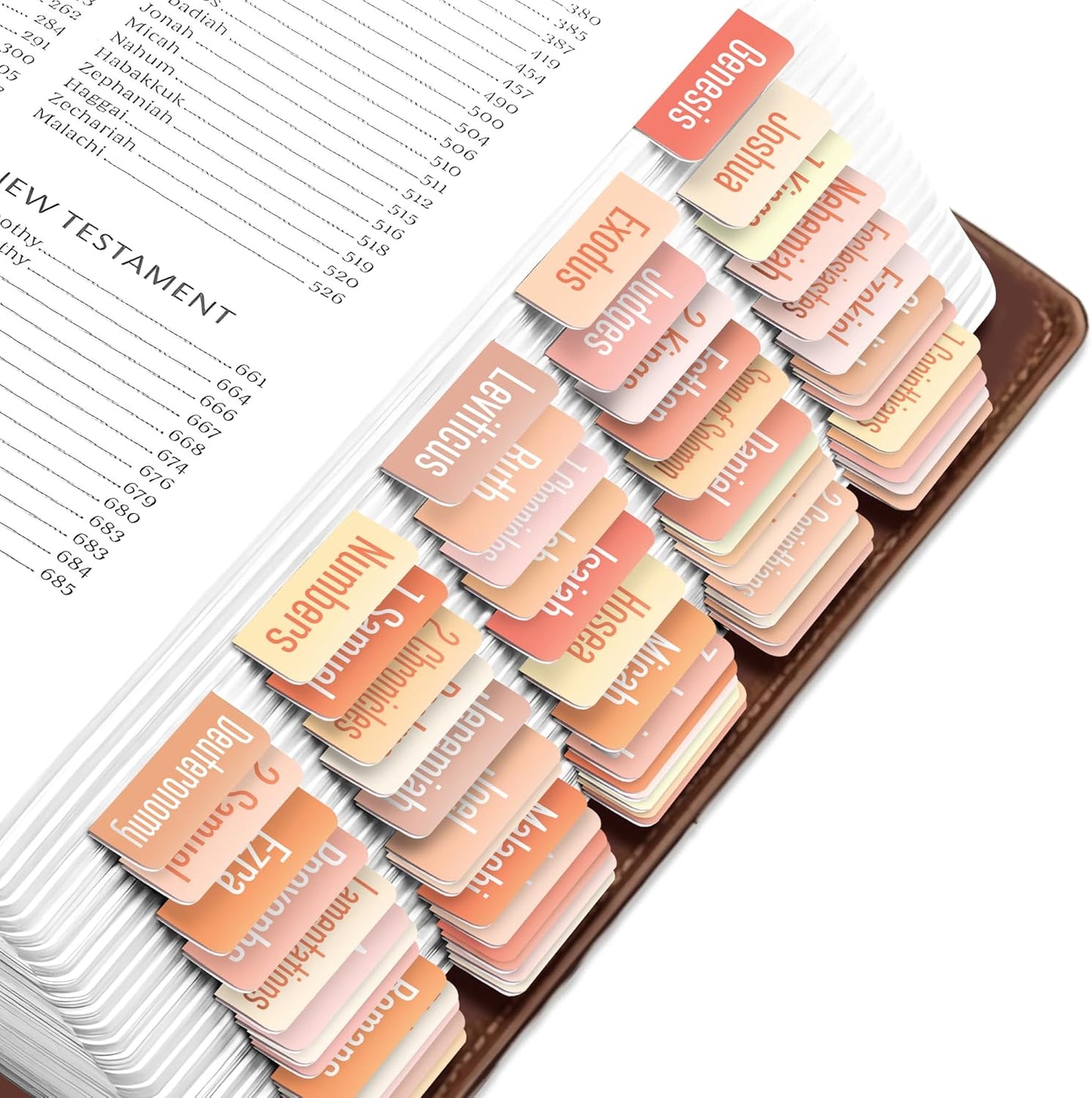 Tab & Verse – Peaches & Cream Solid Color Bible Tabs