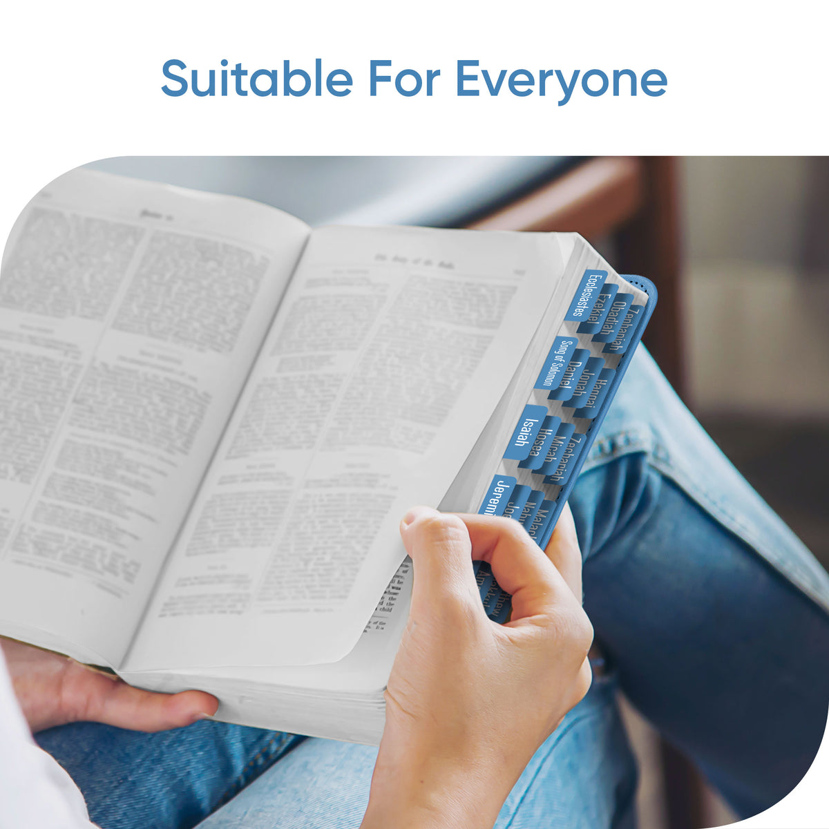 Tab & Verse – Blue Steel Monochrome Bible Tabs