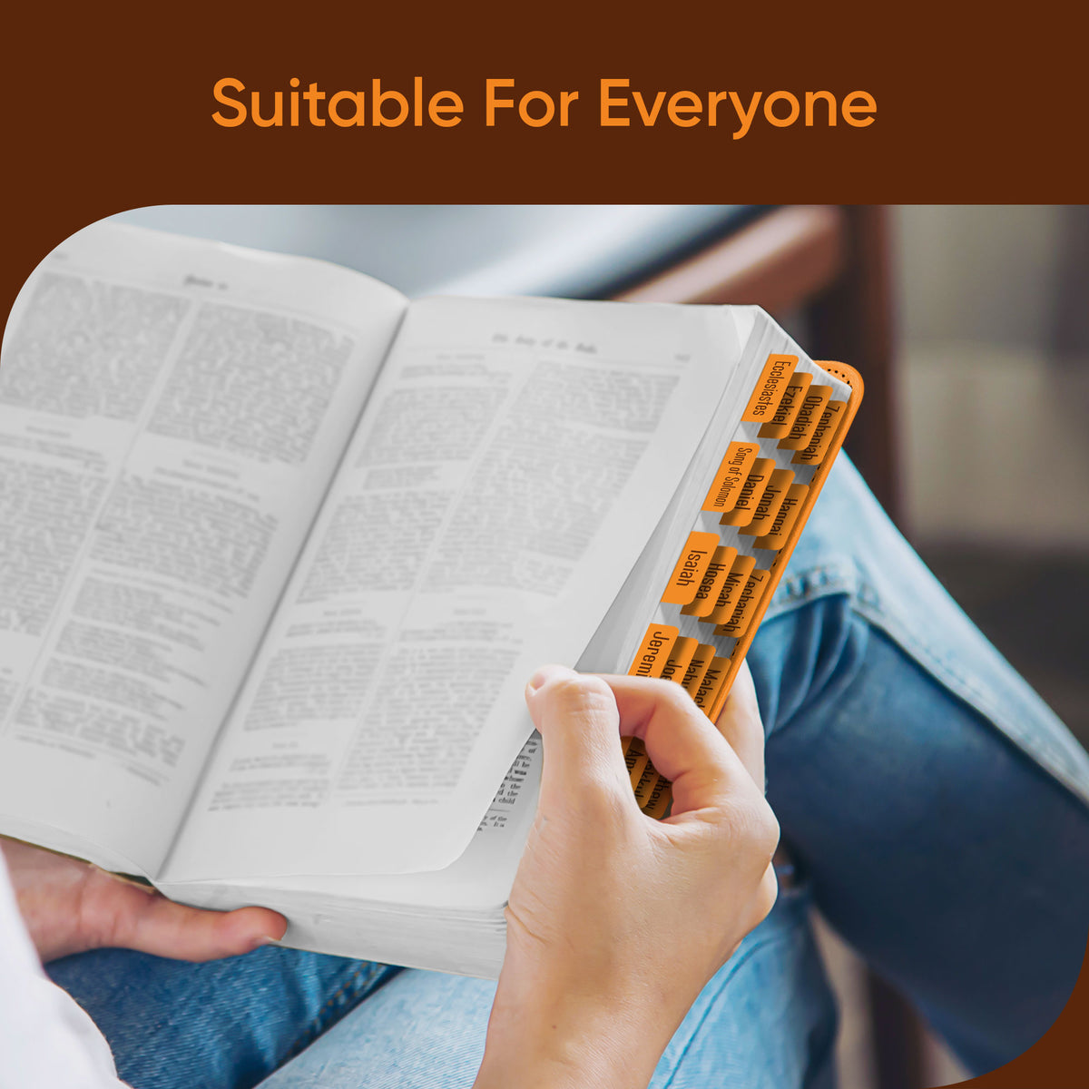 Tab & Verse – Tangerine Monochrome Bible Tabs