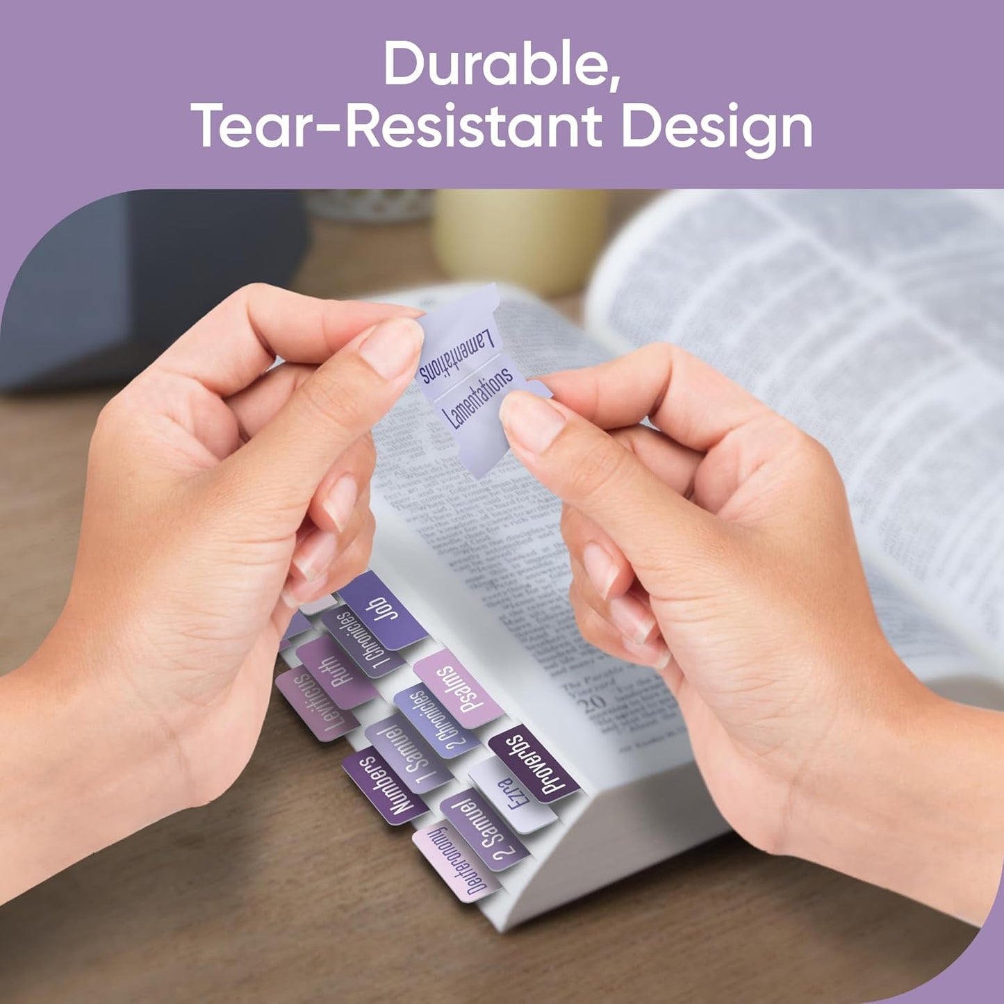 Tab & Verse – Lavender Solid Color Bible Tabs