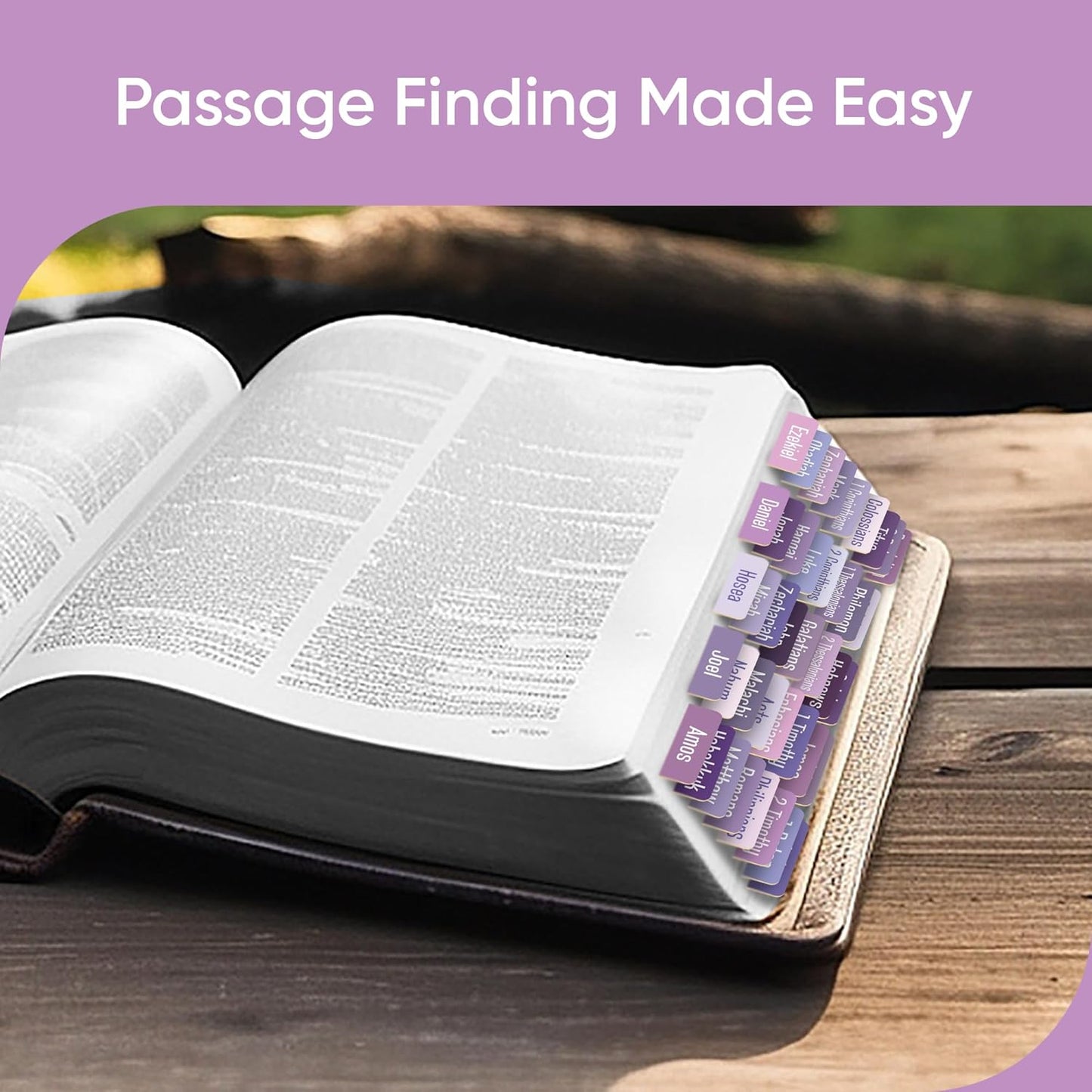 Tab & Verse – Lavender Solid Color Bible Tabs