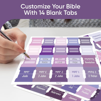 Tab & Verse – Lavender Solid Color Bible Tabs