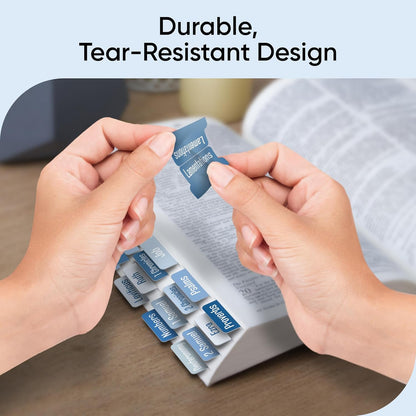 Tab & Verse – Blue Solid Color Bible Tabs