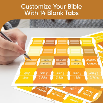 Tab & Verse – Honey Solid Color Bible Tabs