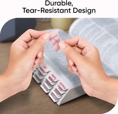 Tab & Verse – Purple & Pink Solid Color Bible Tabs