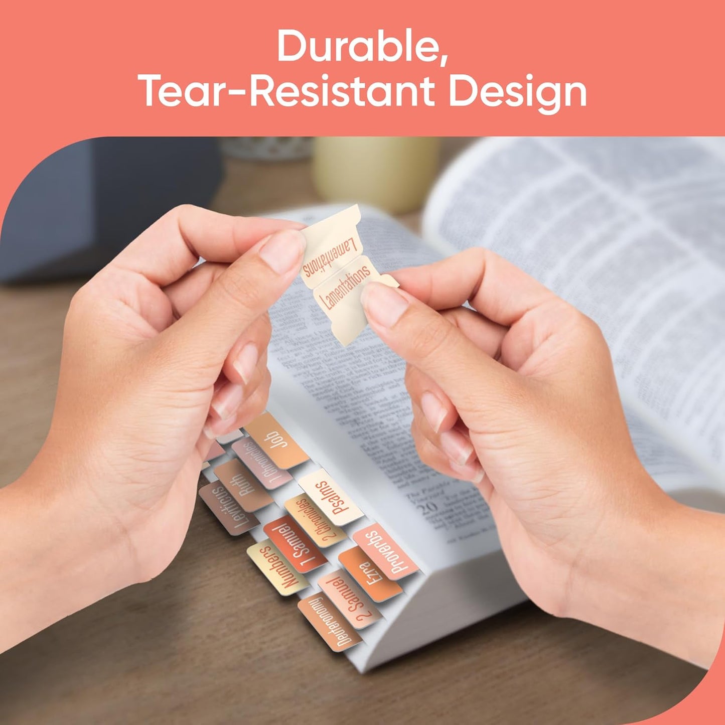 Tab & Verse – Peaches & Cream Solid Color Bible Tabs