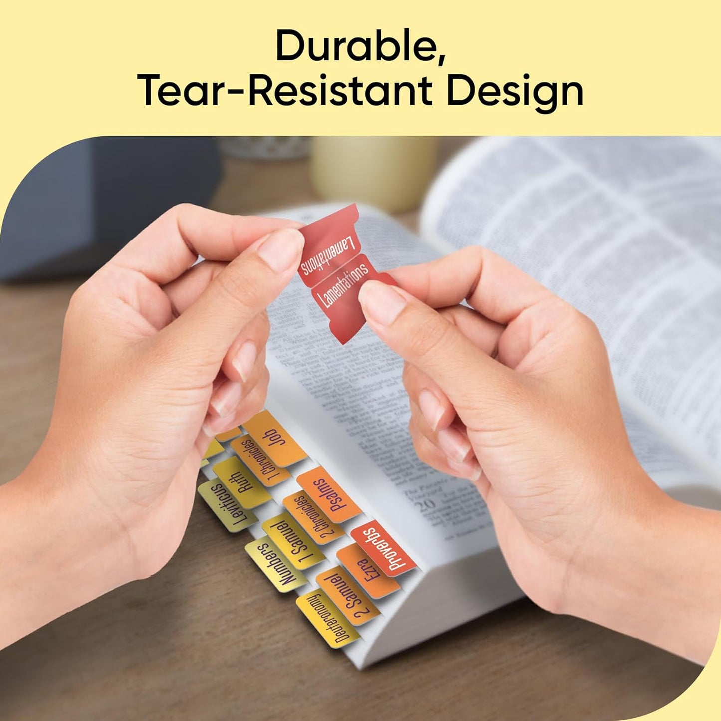 Tab & Verse – Sunset Solid Color Bible Tabs