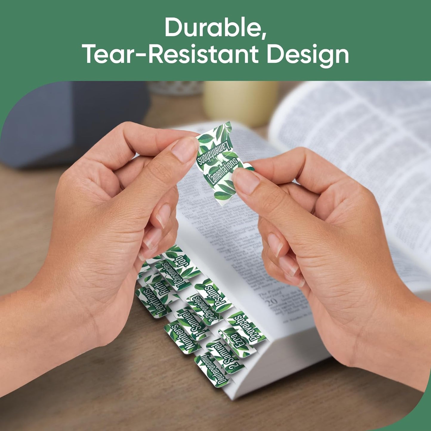 Tab & Verse – Deep Green Leaves Bible Tabs