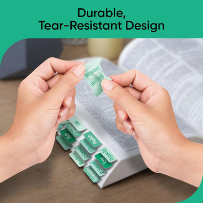 Tab & Verse – Jade Solid Color Bible Tabs
