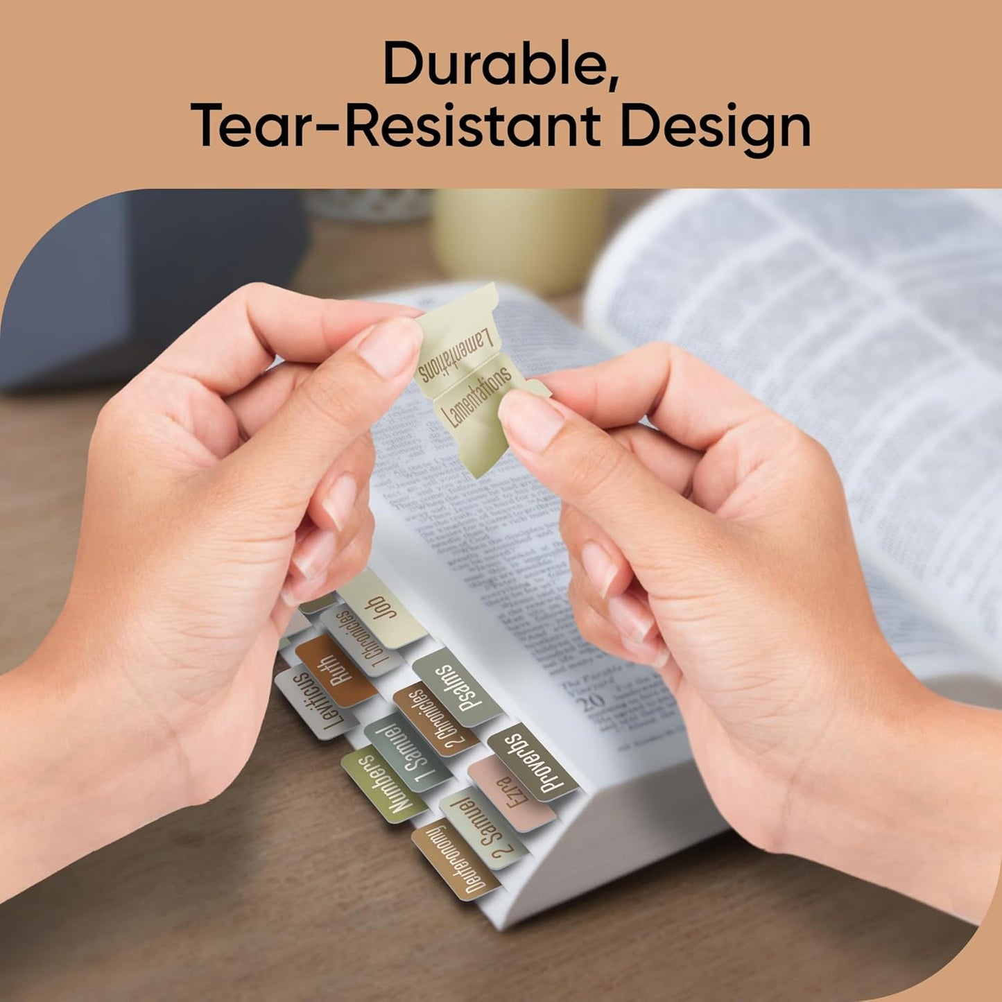 Tab & Verse – Earthy Solid Color Bible Tabs