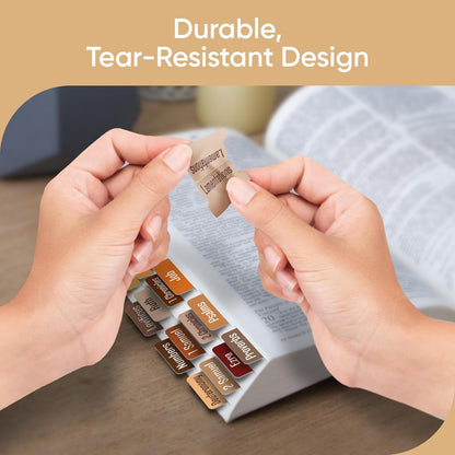 Tab & Verse – Coffee Solid Color Bible Tabs