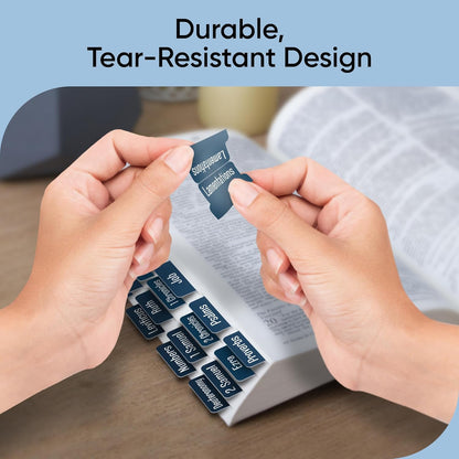 Tab & Verse – Winter Blues Solid Color Bible Tabs
