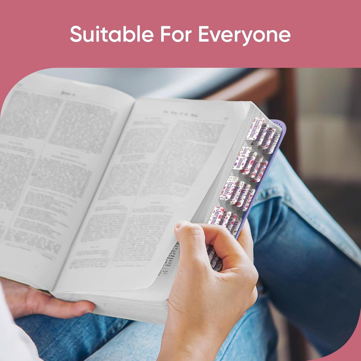 Tab & Verse – Pink & Purple Flowers Bible Tabs