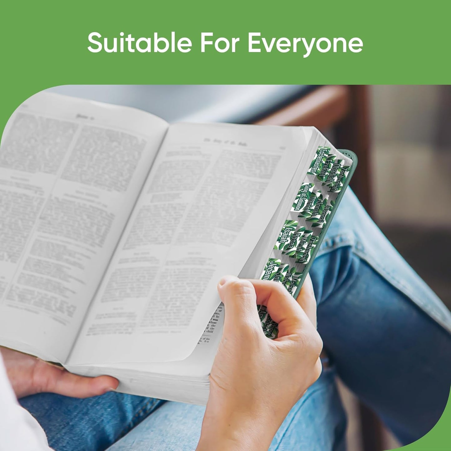 Tab & Verse – Deep Green Leaves Bible Tabs