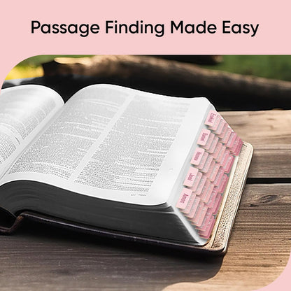Tab & Verse – Pink Solid Color Bible Tabs