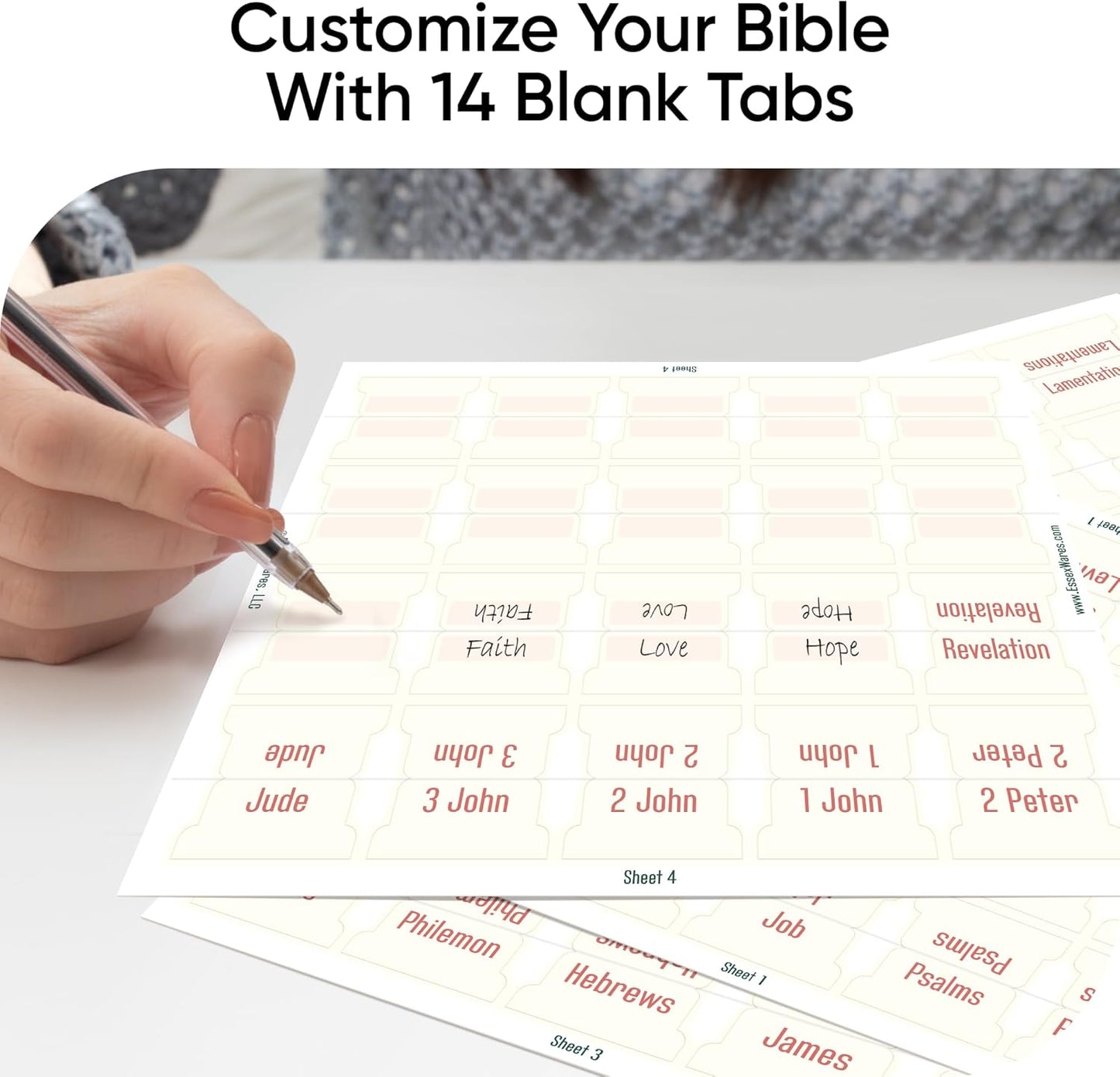 Tab & Verse – Ivory Solid Color Bible Tabs