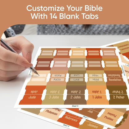 Tab & Verse – Terracotta Solid Color Bible Tabs