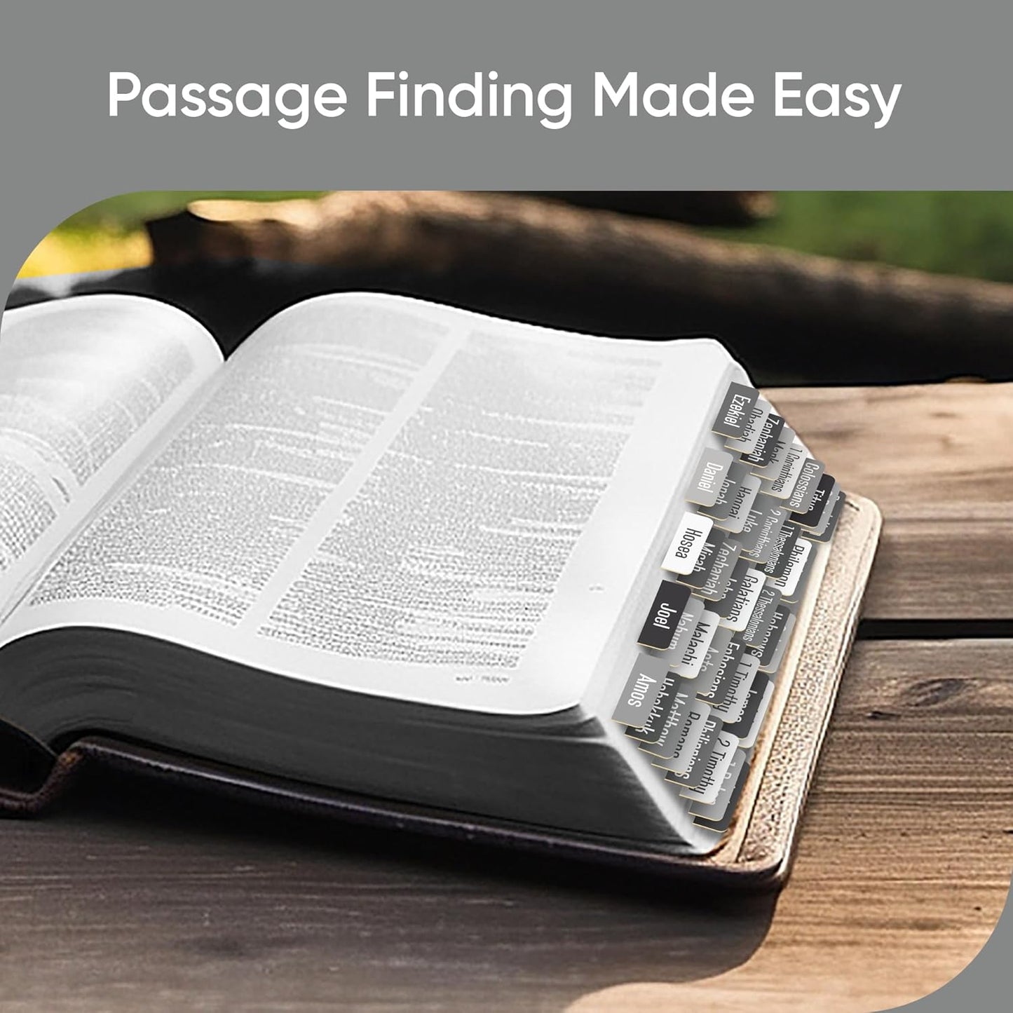 Tab & Verse – Gray Solid Color Bible Tabs