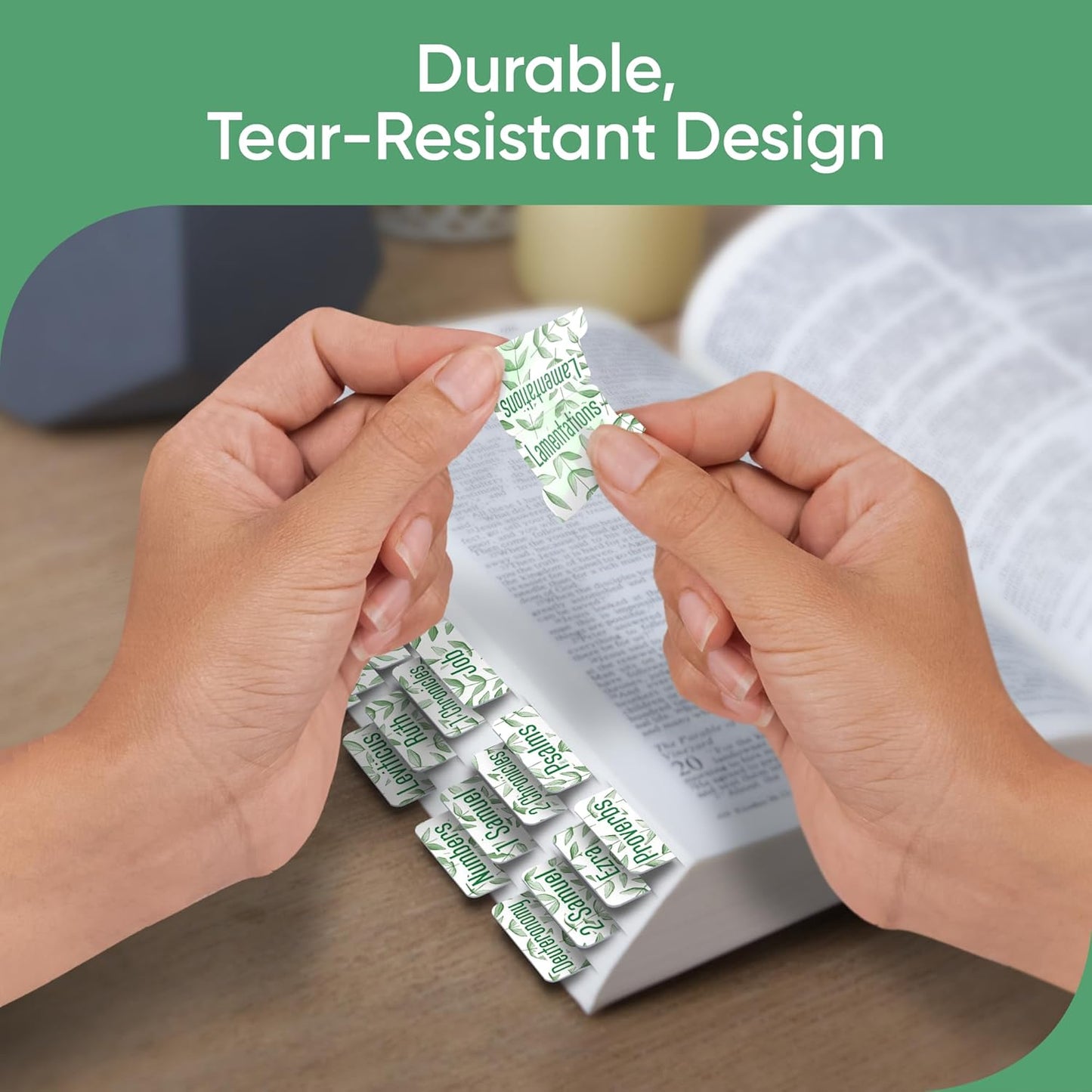 Tab & Verse – Light Green Branches Bible Tabs