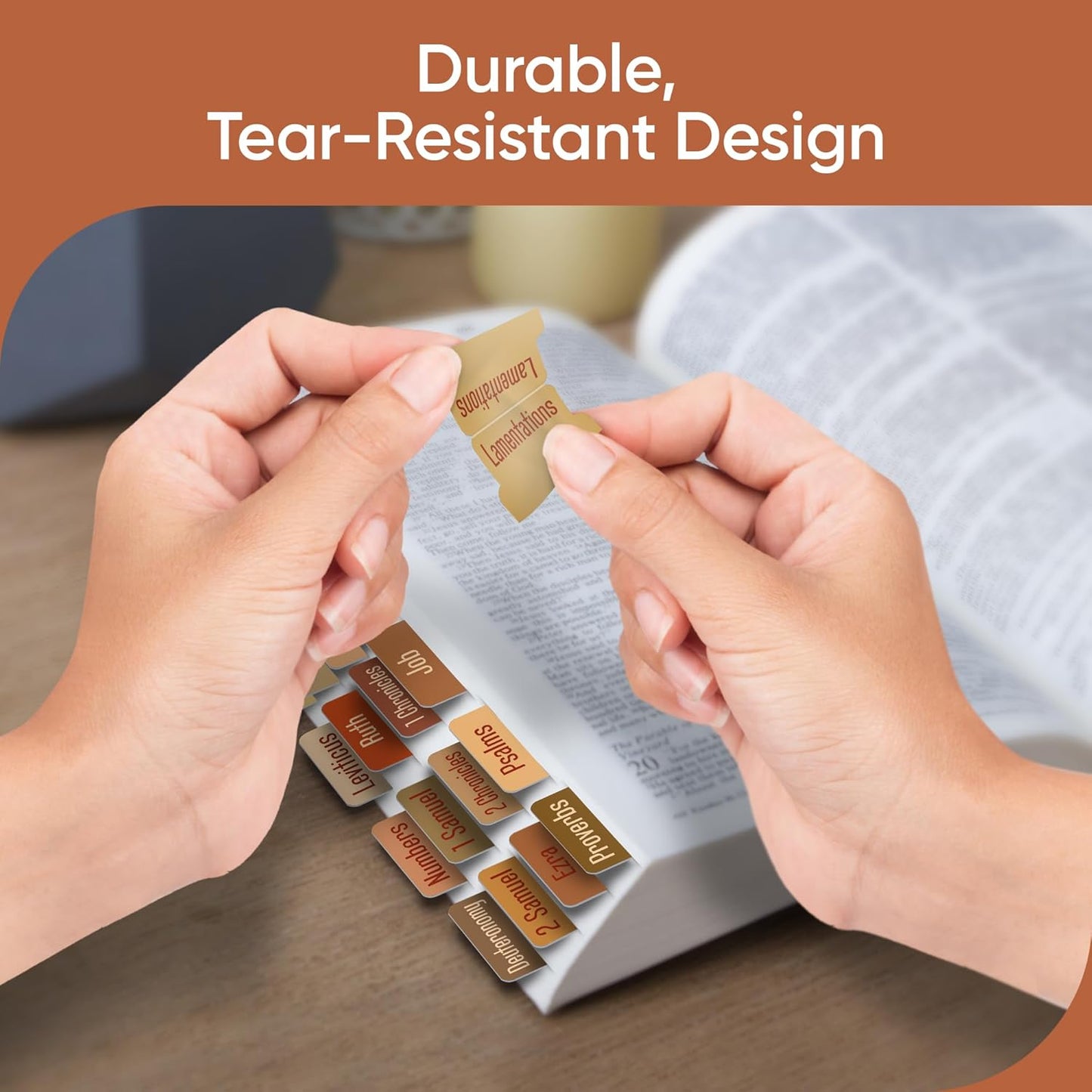 Tab & Verse – Terracotta Solid Color Bible Tabs