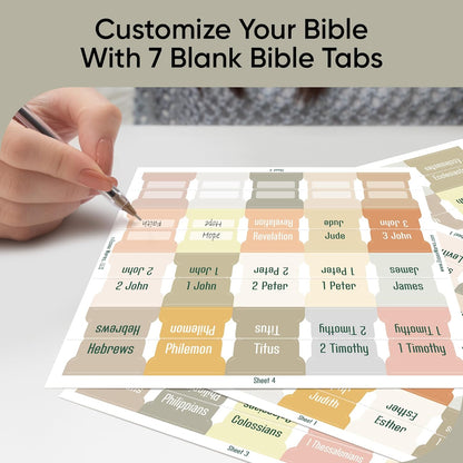 Tab & Verse – Catholic Boho Solid Color Bible Tabs