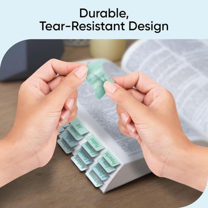 Tab & Verse – Ocean Solid Color Bible Tabs