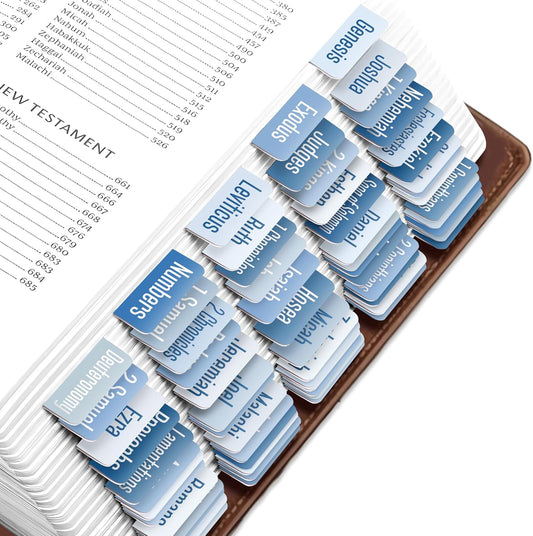 Tab & Verse – Blue Solid Color Bible Tabs
