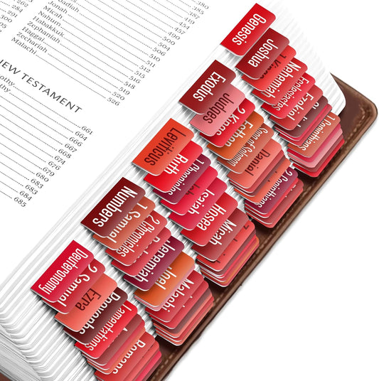 Tab & Verse – Red Solid Color Bible Tabs
