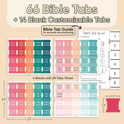 Tab & Verse – Summer Solid Color Bible Tabs