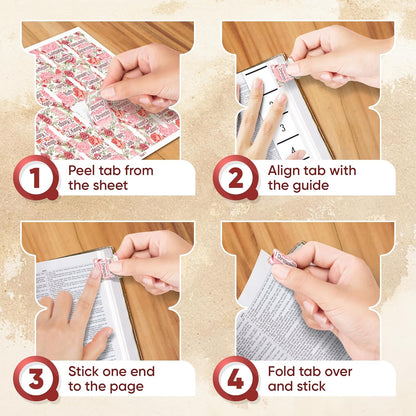 Tab & Verse – Pink & Red Roses Flower Bible Tabs