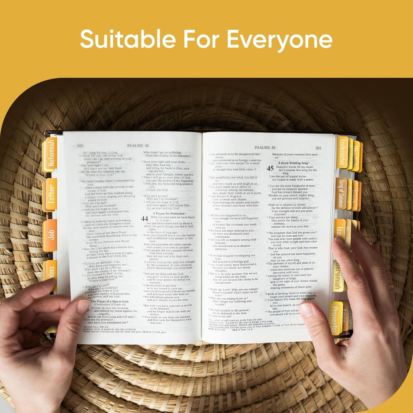Tab & Verse – Honey Solid Color Bible Tabs
