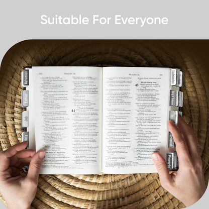 Tab & Verse – Gray Solid Color Bible Tabs