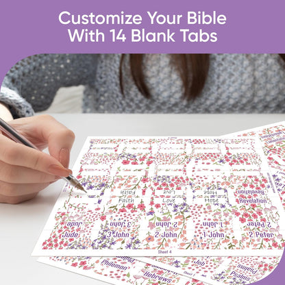 Tab & Verse – Pink & Purple Flowers Bible Tabs
