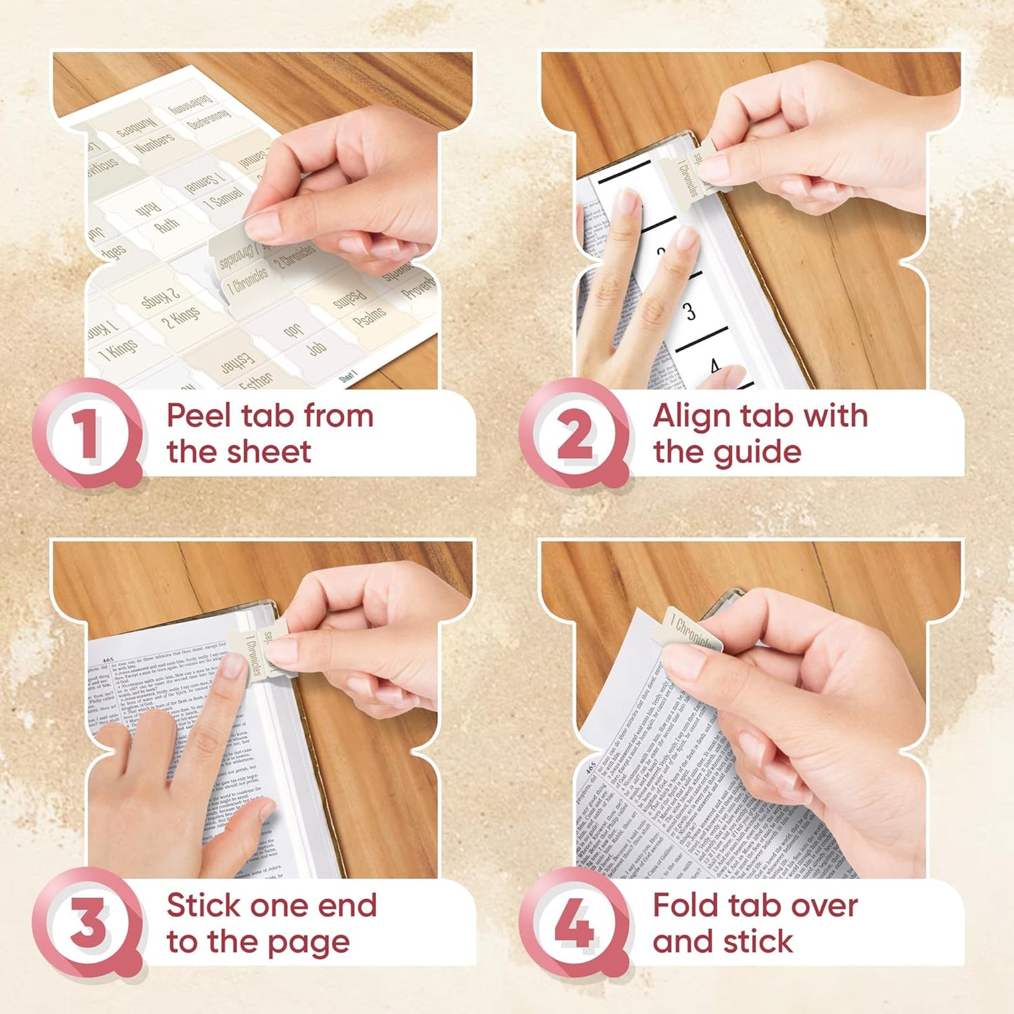 Tab & Verse – Porcelain Solid Color Bible Tabs