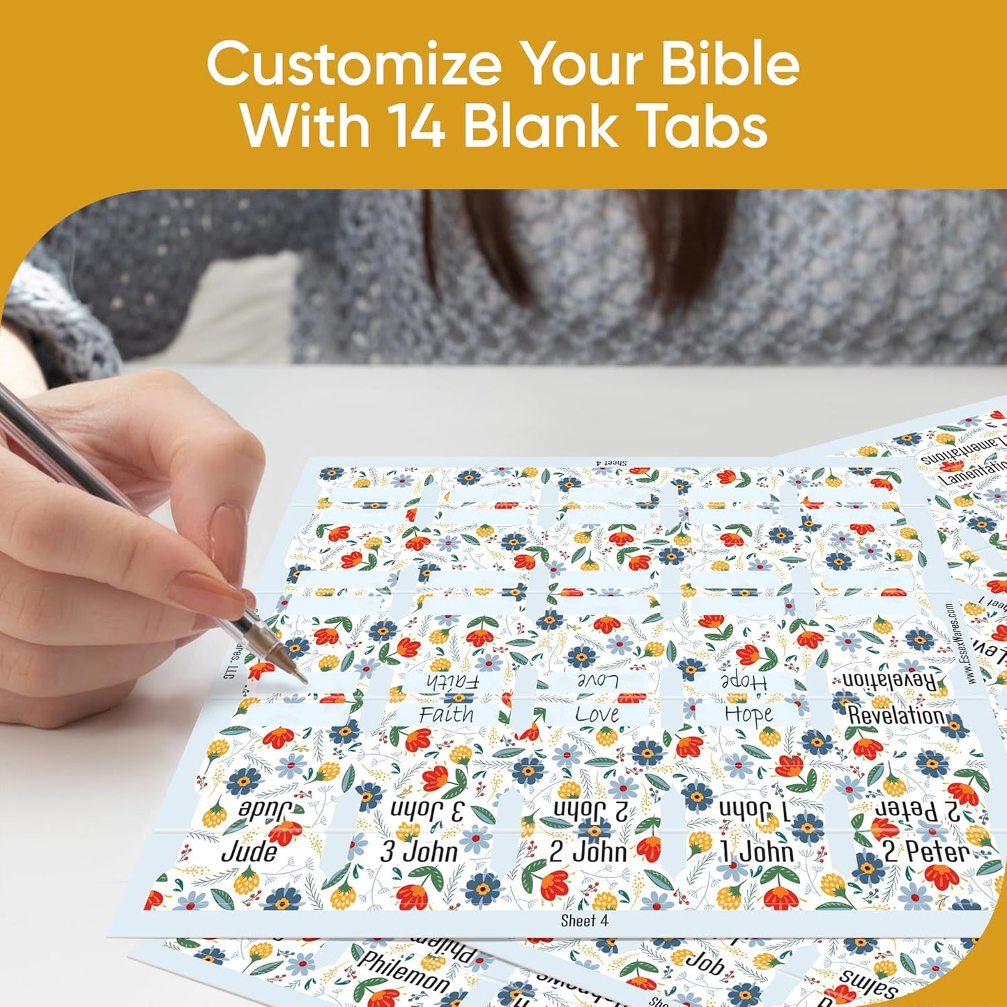 Tab & Verse – Bold Blooms Flower Bible Tabs
