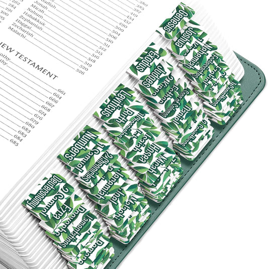 Tab & Verse – Deep Green Leaves Bible Tabs