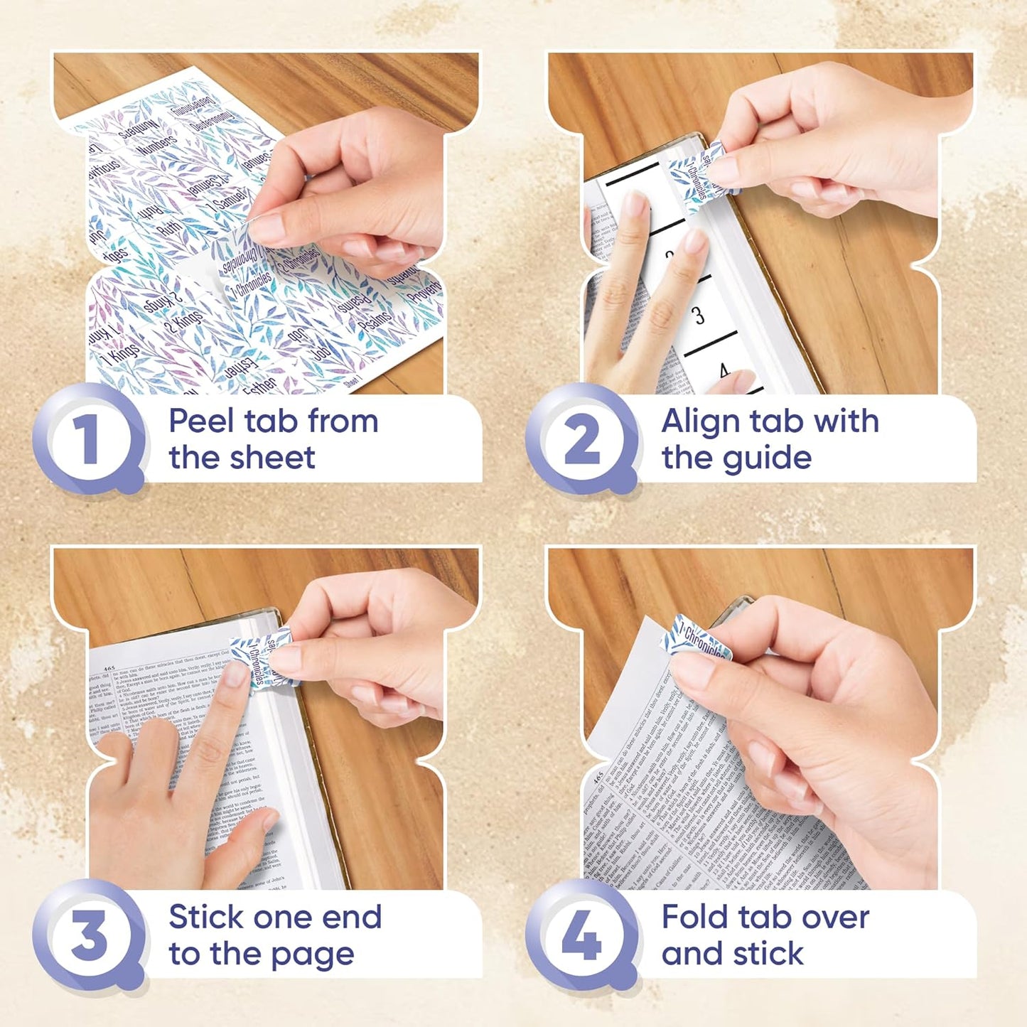 Tab & Verse – Tie-Dye Leaves Bible Tabs
